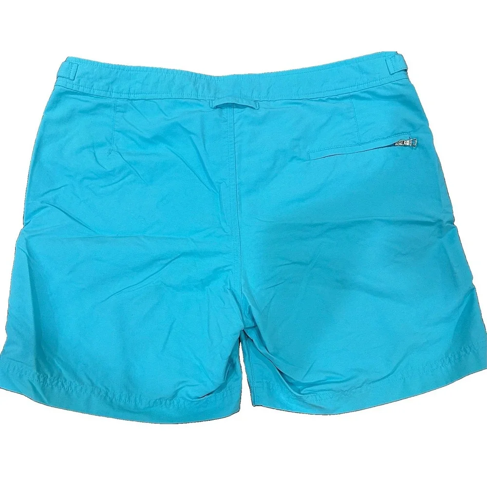 Orlebar Brown Classic Bulldog Lined Swim Trunks Men's 34 Riviera Blue